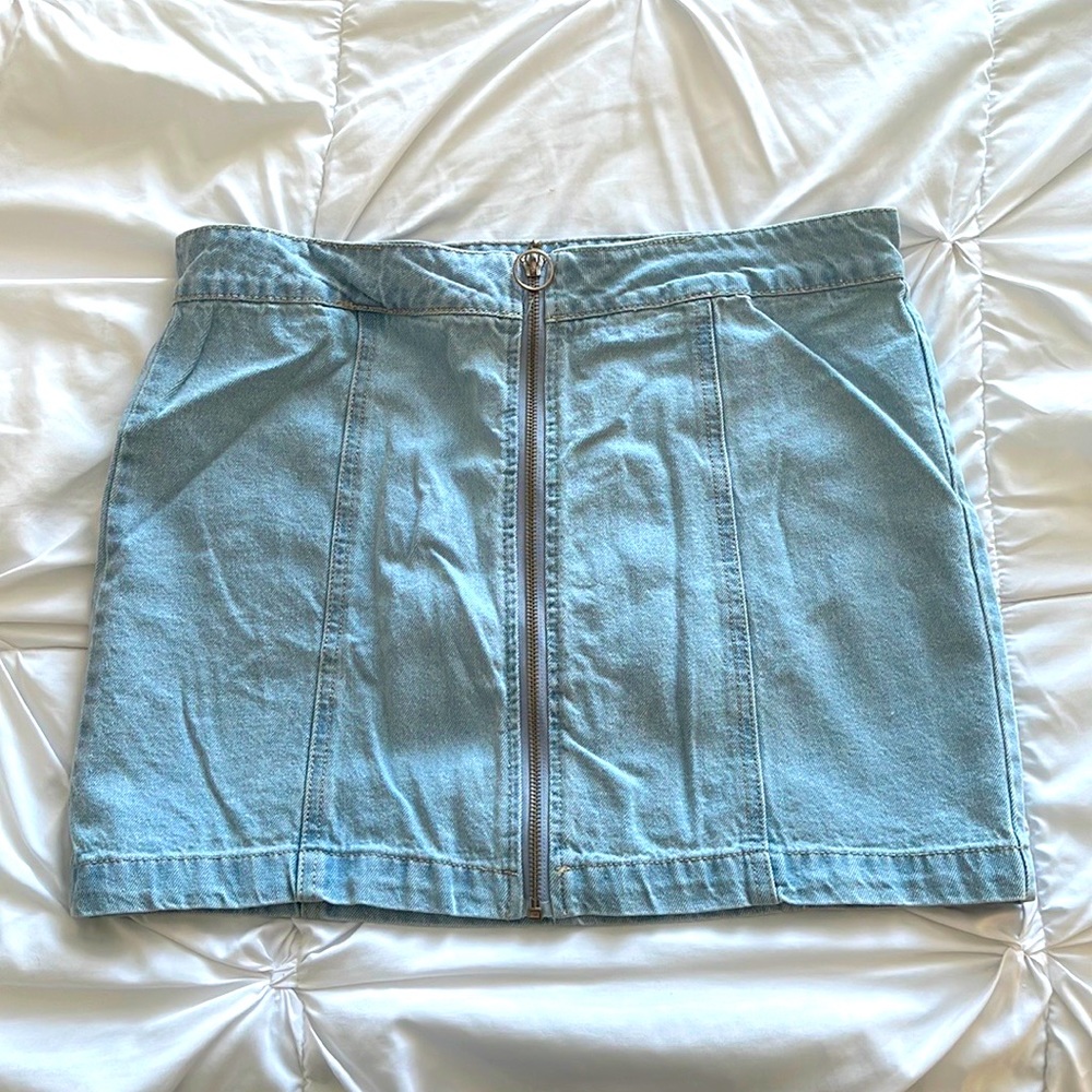 Forever 21 Denim Skirt with Zipper